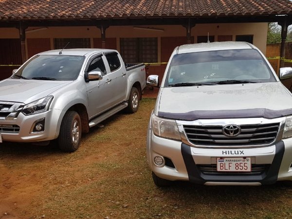 Camioneta de concejal de Caazapá recibió 20 impactos de bala