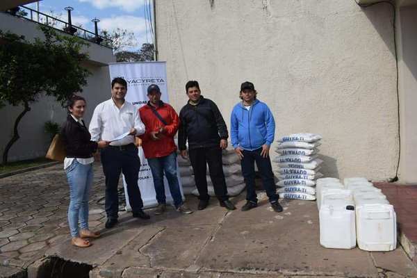 EBY entrega insumos a Junta de Saneamiento de Coratei-Ayolas - Digital Misiones