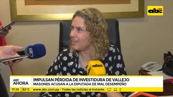 Masones impulsan pérdida de investidura de Rocío Vallejo - ABC Noticias - ABC Color