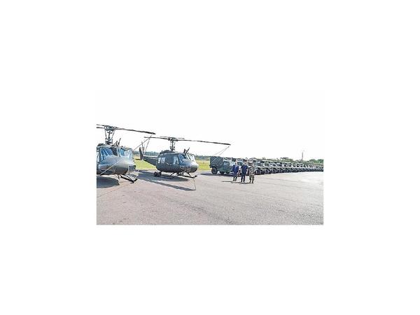 Donan 2 helicópteros y vehículos tácticos