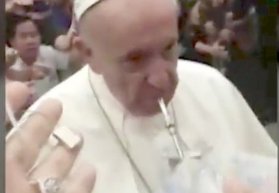El papa Francisco tomó  tereré: “Muy bueno”, he’i