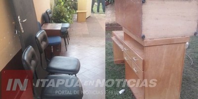 ALLANAN VIVIENDA E INCAUTAN MUEBLES DENUNCIADOS COMO HURTADOS