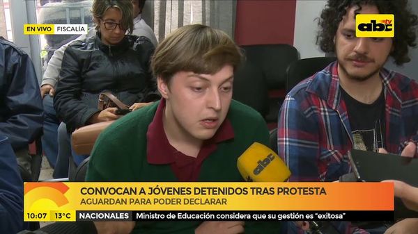 Convocan a jóvenes detenidos tras protesta - ABC Noticias - ABC Color