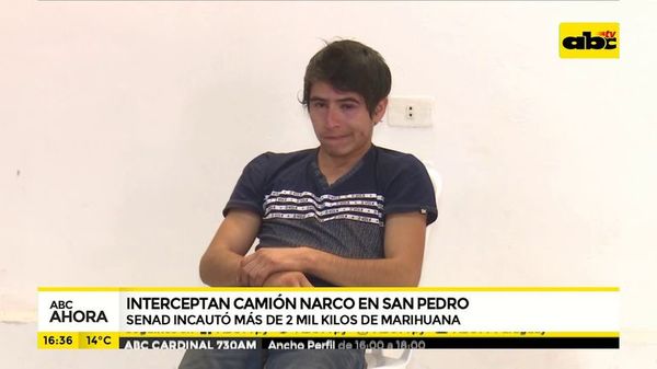 Interceptan camión narco en San Pedro - ABC Noticias - ABC Color