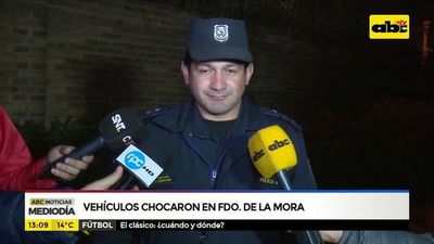 Vehículos chocaron en Fernado de la Mora - ABC Noticias - ABC Color