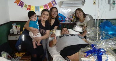 Apendicitis le hizo pasar mal su cumple