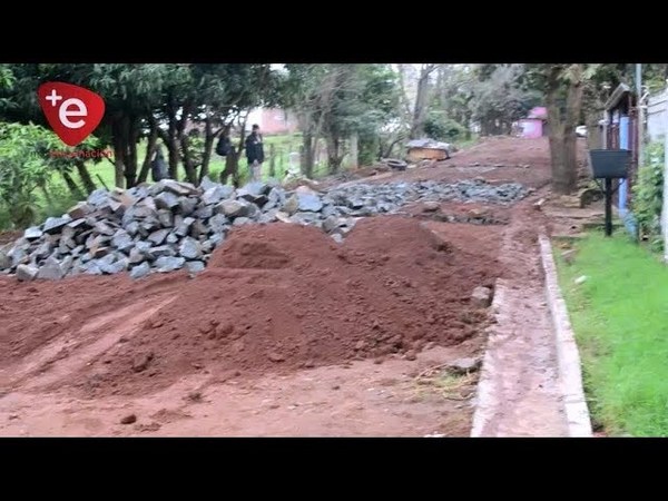 YD VERIFICÓ CONSTRUCCIÓN DE EMPEDRADO EN B° BUENA VISTA
