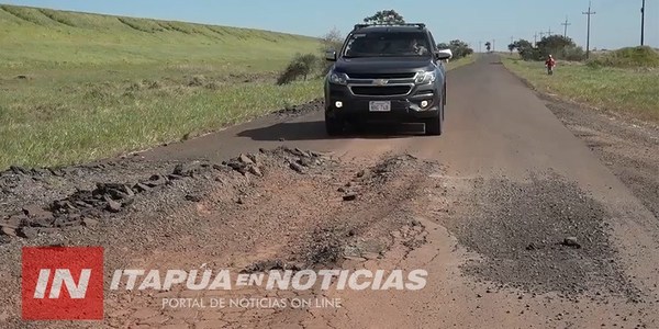 REPARACIÓN DE RUTA EN EL TRAMO ATINGUY- SAN COSME CULMINARÁ ANTES DE FIN DE AÑO