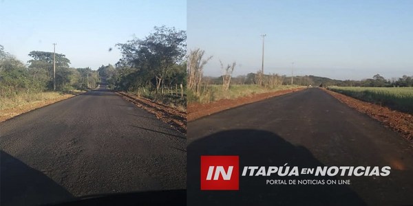 OBRAS DE MEJORA VIAL LLEGAN A LA COMPAÑÍA SAN VICENTE EN SAN PEDRO DEL PARANÁ