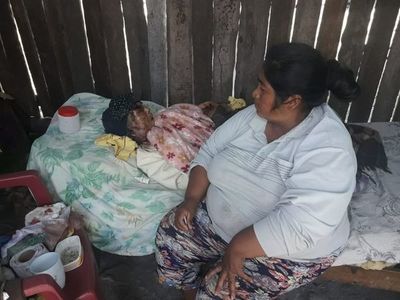 Deplorable estado de abandono de una mujer Ishir en el Chaco - Nacionales - ABC Color