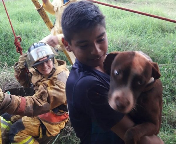 Así rescataron a una perrita que cayó a un pozo | Noticias Paraguay