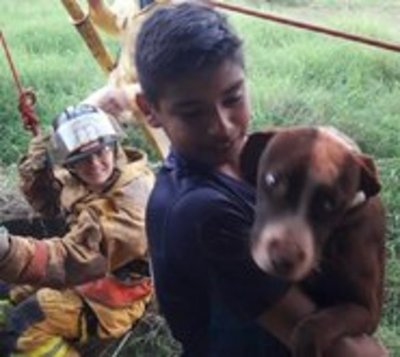 Captan rescate de perra que cayó a un pozo - Paraguay.com
