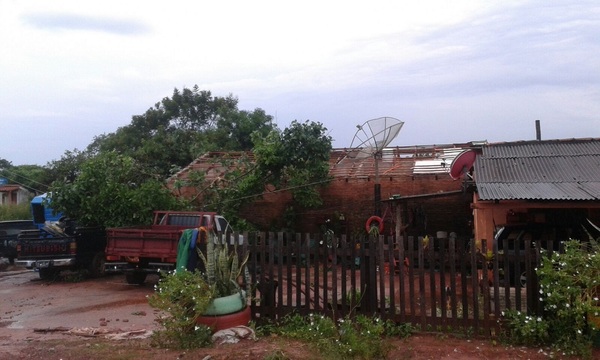 El temporal causa cuantiosos daños en distrito de Yby Yaú