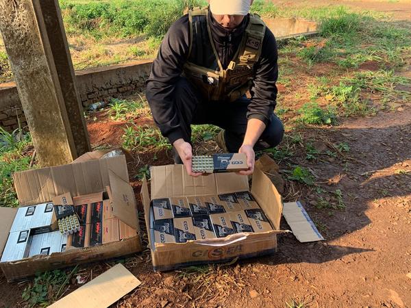 SENAD incauta 80 cajas de municiones durante procedimiento en Hernandarias