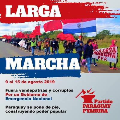 Partido Paraguay Pyahura se moviliza contra el Gobierno » Ñanduti