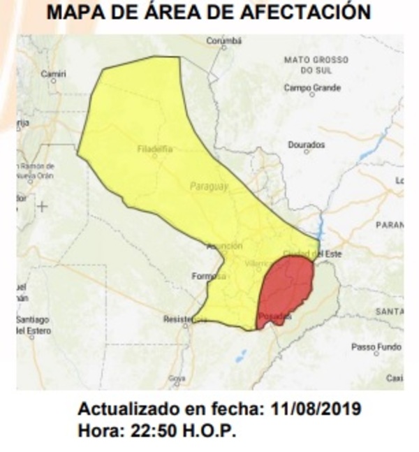 Informe Meteorológico 12-08-19