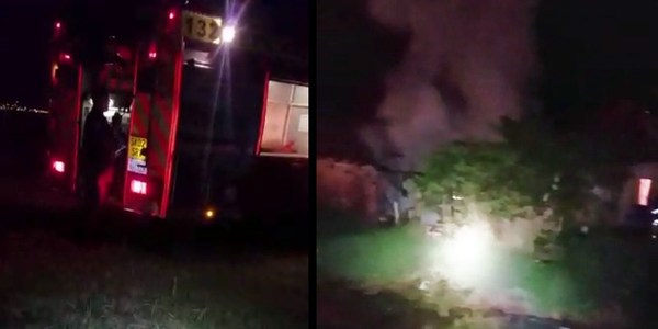 VIVIENDA ARDIÓ EN LLAMAS EN BARRIO NUEVA ESPERANZA.