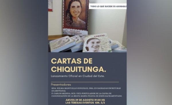 Libro "Cartas de Chiquitunga" será lanzado en CDE