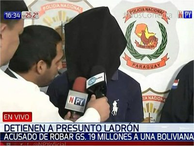 Detienen a sospechoso de asalto a comerciante boliviana