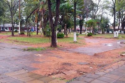 Plaza central de Luque se encuentra en deplorable estado - Nacionales - ABC Color