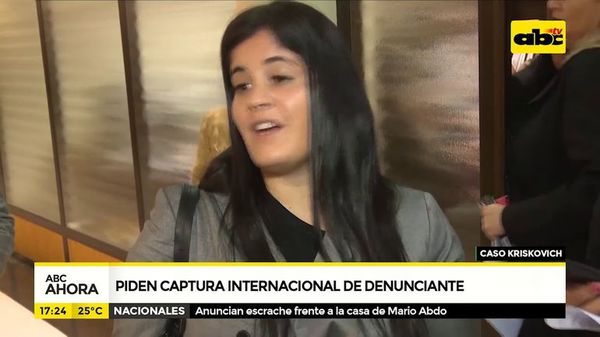 Piden captura internacional de denunciante - ABC Noticias - ABC Color