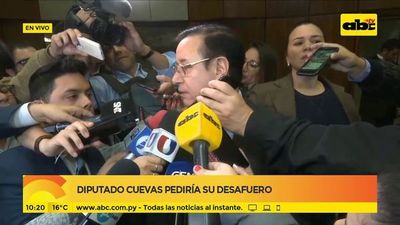 Diputado Cuevas pediría su desafuero - ABC Noticias - ABC Color