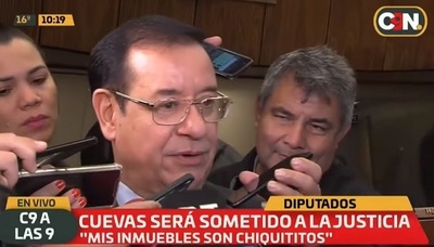 Cuevas dice que tiene propiedades "chiquititas"