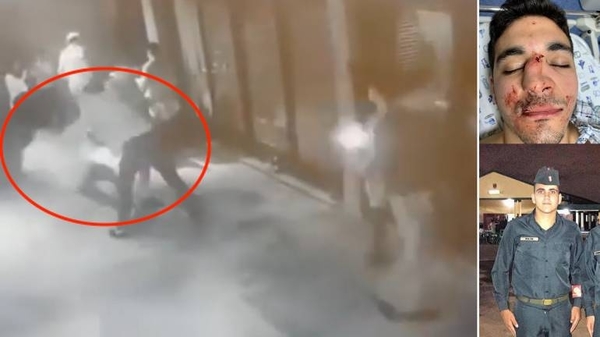 HOY / Brutal golpiza ‘a traición’ en bar top asunceno