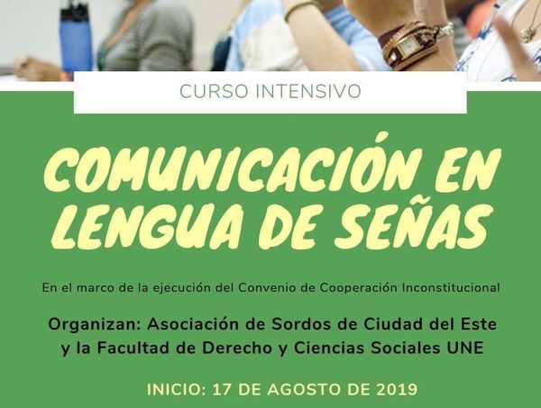 Curso intensivo de «Lengua de Señas» inicia el sábado