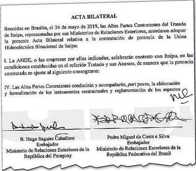 Finalmente, Brasil aclara que el acta entreguista quedó sin efecto - Nacionales - ABC Color