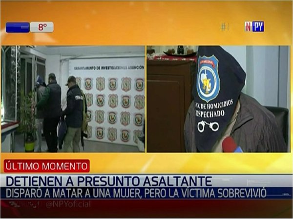 Detienen a sospechoso de balear a joven de 16 años en Ñemby