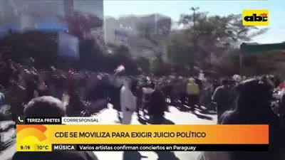 CDE se moviliza para exigir juicio político - ABC Noticias - ABC Color