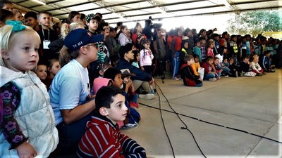 Cientos de niños festejaron su día en la Expo Rodeo Trebol