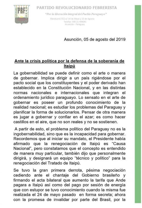 Organizaciones se pronuncian en repudio al acta entreguista - Nacionales - ABC Color