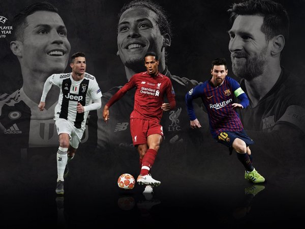 Messi, Cristiano y Van Dijk, nominados al Premio Jugador del Año de la UEFA