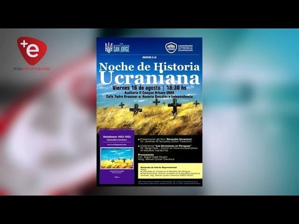INVITAN A LA NOCHE DE HISTORIA UCRANIANA EN LA UNAE