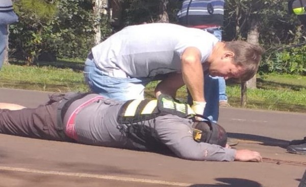 Agente de Caminera muere arrollado por un automóvil