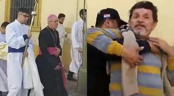 HOY / Liberan a dos detenidos por escrachar a monseñor: ellos dicen que la policía miente