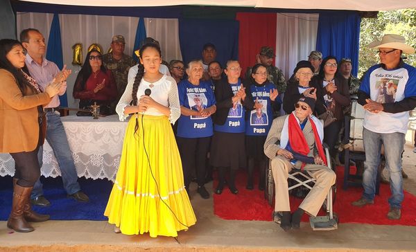 Don Asunción, el excombatiente que celebra sus 106 años de vida