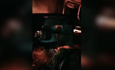 HOY / Turba ataca estancia y quema un tractor en Caazapá