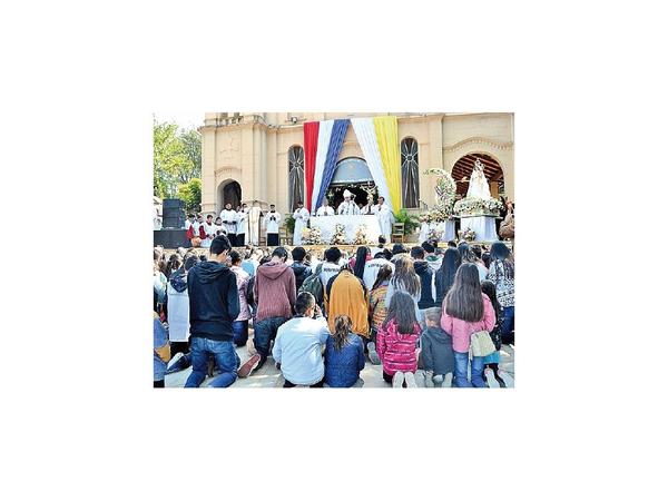 Con misa, San Ber honró a su protectora