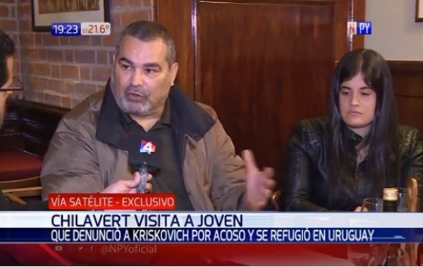 Chilavert visita a joven refugiada en Uruguay y critica labor fiscal