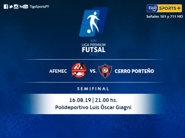 Cerro Porteño y Afemec van por el primer paso a la final