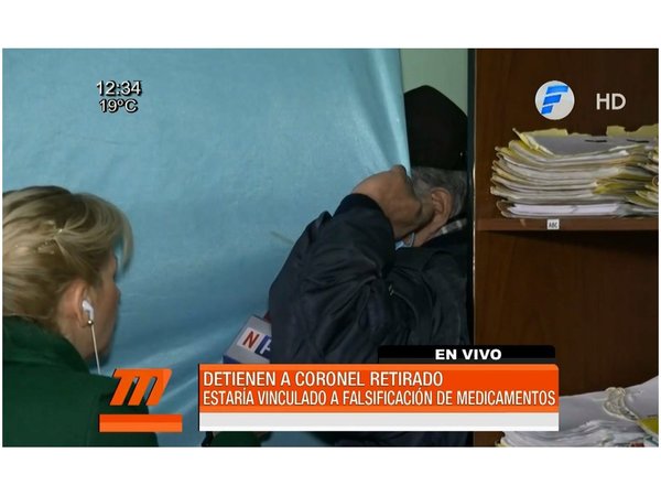 Detienen a coronel retirado por falsificar abortivos y adelgazantes