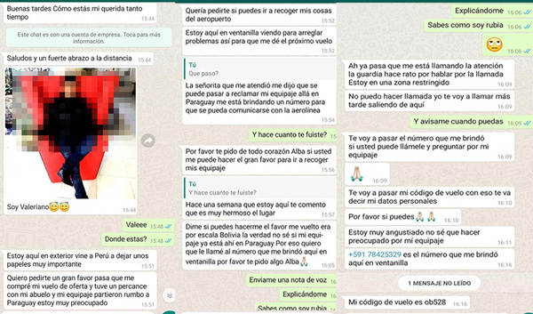 La maleta perdida: ¿Que hay detrás de estos mensajes, estafa o drogas? | Noticias Paraguay