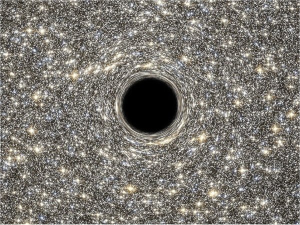 ¿Agujero negro se tragó estrellas?