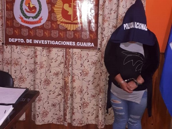 Detienen a mujer por robar G. 12 millones de la vivienda donde trabajaba