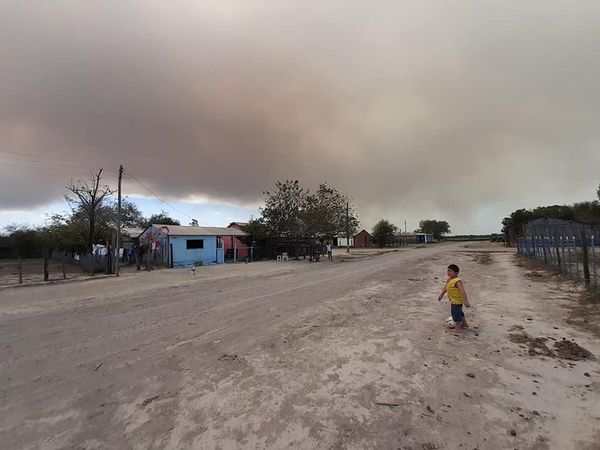 Incendio afecta al pantanal paraguayo