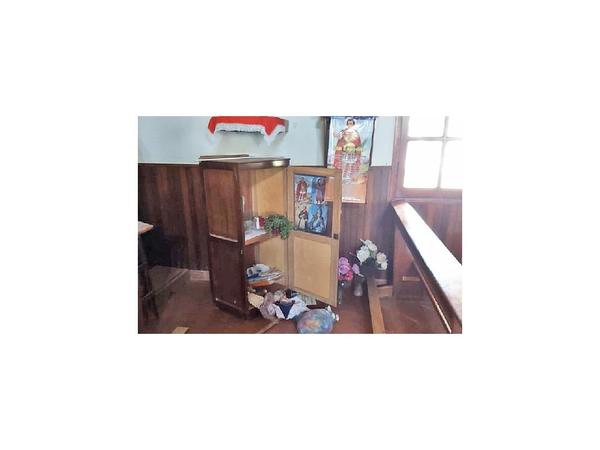 Destrozos en templo de Coronel Oviedo