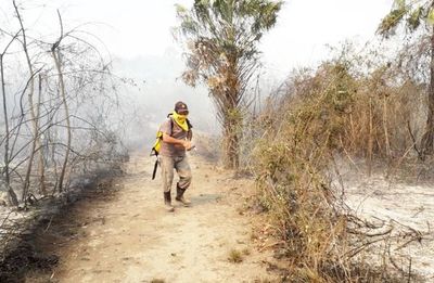 Vegetación devastada y 60 pobladores afectados tras incendio forestal - Nacionales - ABC Color
